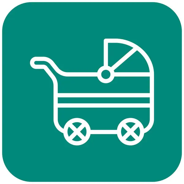 stock vector Baby Stroller Vector Icon Design Illustration