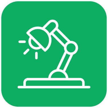 Masa lambası Vektör Simgesi Tasarım İllüstrasyonu