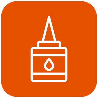 Sıvı Yapıştırıcı Vektör Simgesi Tasarım İllüstrasyonu