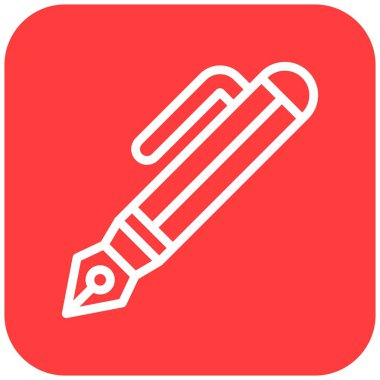 Kalem Vektörü Simgesi Tasarım İllüstrasyonu