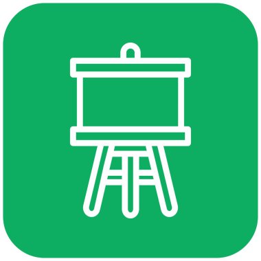 Easel Vektör Simgesi Tasarım İllüstrasyonu