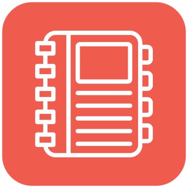 Günlük Vektörü Simgesi Tasarım İllüstrasyonu