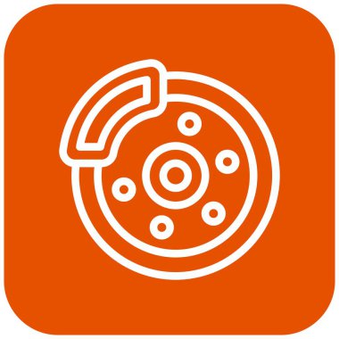 Disk Kırma Vektör Simgesi Tasarım İllüstrasyonu