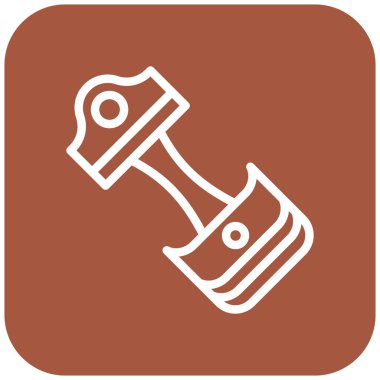 Piston Vektör Simgesi Tasarım İllüstrasyonu