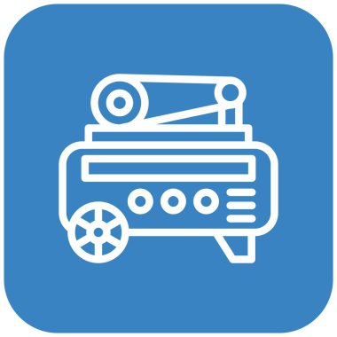 Hava pompası Vektör Simgesi Tasarım İllüstrasyonu