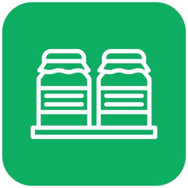 Kavanoz Vektör Simgesi Tasarım İllüstrasyonu