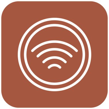 Wifi Vektör Simgesi Tasarım İllüstrasyonu