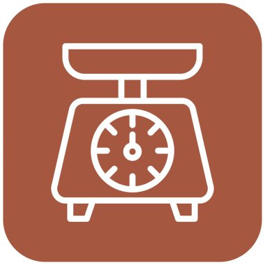 Mutfak Boyutlandırması Vektör Simgesi Tasarım İllüstrasyonu