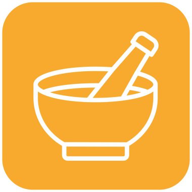 Havan Vektörü Simgesi Tasarım İllüstrasyonu