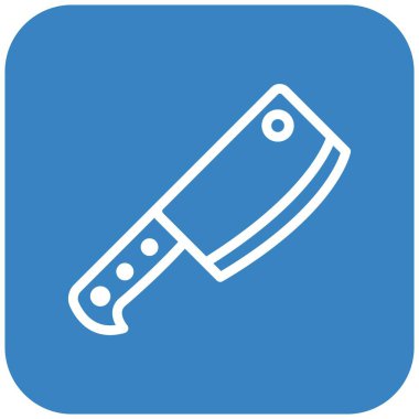 Kasap Vektör Simgesi Tasarım Çizimi