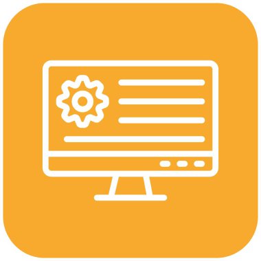 Uygulama Ayarlama Vektör Simgesi Tasarım İllüstrasyonu