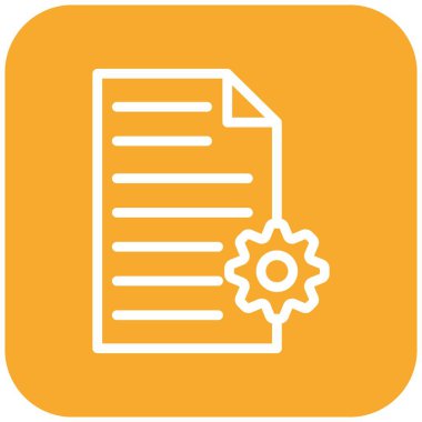 Süreç Vektörü Simgesi Tasarım İllüstrasyonu