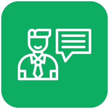 Röportaj Vektörü Simgesi Tasarım İllüstrasyonu