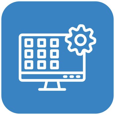 Uygulama Vektörü Simgesi Tasarım İllüstrasyonu