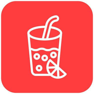 Limonata Vektör Simgesi Tasarım İllüstrasyonu