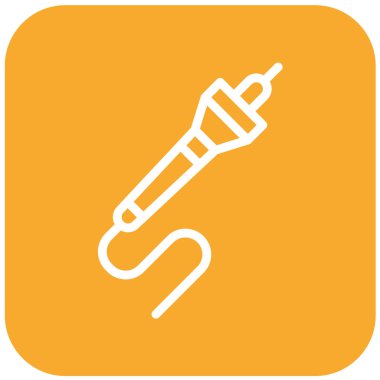 Pyrography Vektör Simgesi Tasarım İllüstrasyonu