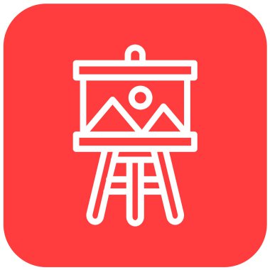 Boyama Vektörü Simgesi Tasarım İllüstrasyonu