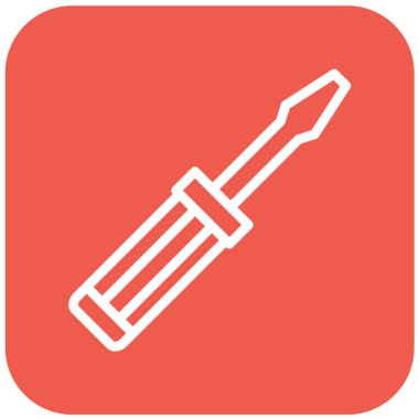 Tornavida Vektör Simgesi Tasarım İllüstrasyonu