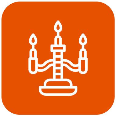 Mum Vektörü Simgesi Tasarım İllüstrasyonu