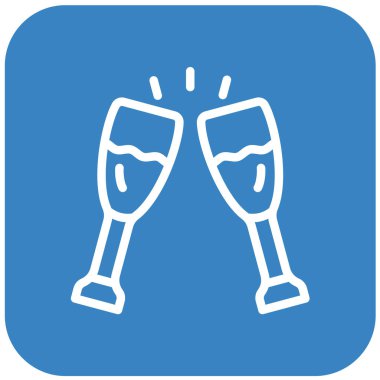 Gözlük Vektörü Simgesi Tasarım Çizimi