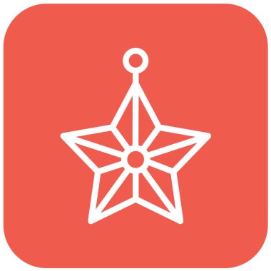 Yıldız Vektörü Simgesi Tasarım İllüstrasyonu