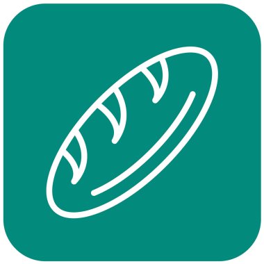 Ekmek Vektörü Simgesi Tasarım İllüstrasyonu