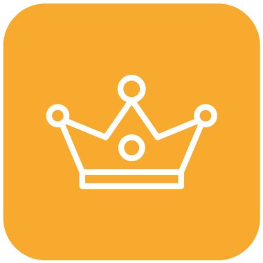 Crown Vektör Simgesi Tasarım İllüstrasyonu