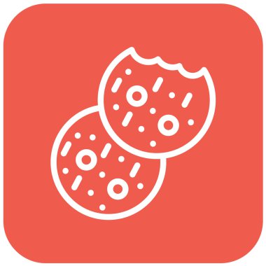 Çerezler Vektör Simgesi Tasarım İllüstrasyonu