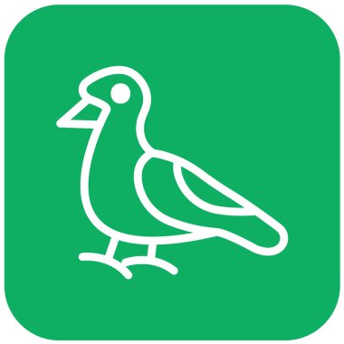 Martı Vektör Simgesi Tasarım İllüstrasyonu