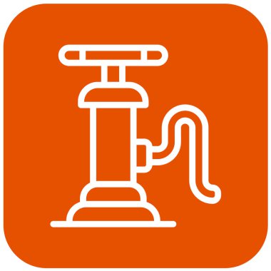 Hava pompası Vektör Simgesi Tasarım İllüstrasyonu