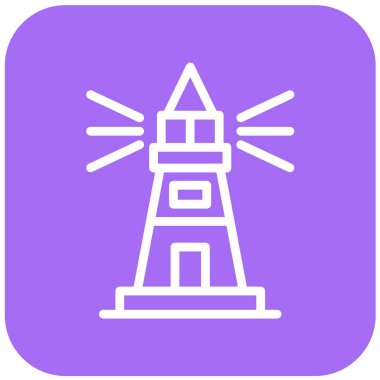 Deniz feneri Vektör Simgesi Tasarım İllüstrasyonu
