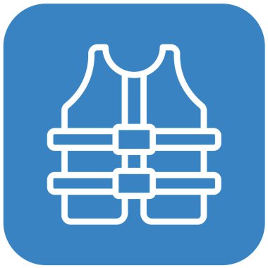 Can yeleği Vektör Simgesi Tasarım İllüstrasyonu