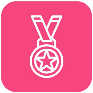 Madalya vektör tasarım illüstrasyonu