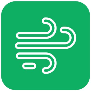 Rüzgâr vektör simgesi tasarımı çizimi