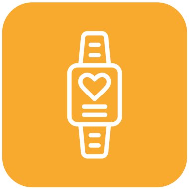 Akıllı saat Vektör Simgesi Tasarım İllüstrasyonu