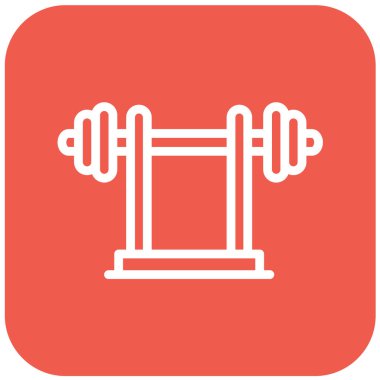 Ağırlık Kaldırma Vektörü Simgesi Tasarım İllüstrasyonu