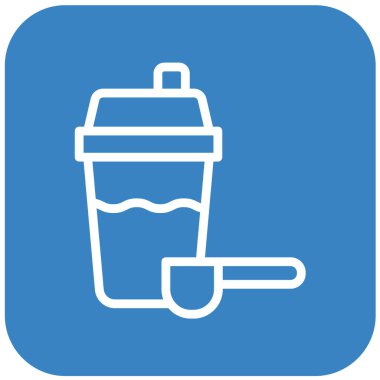 Protein Sarsıcı Vektör Simgesi Tasarım İllüstrasyonu