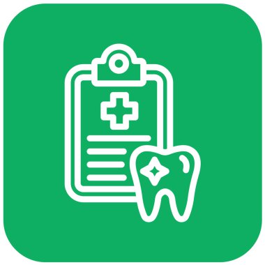 Diş Kaydı Vektör Simgesi Tasarım İllüstrasyonu