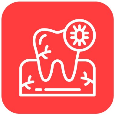 Enfeksiyon Vektörü Simgesi Tasarım İllüstrasyonu