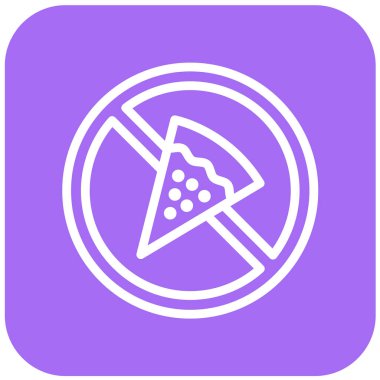 Fast Food Vector Simgesi Tasarım Çizimi Yok