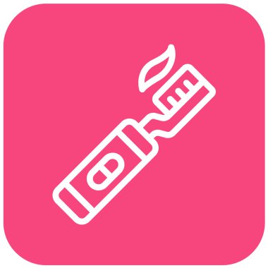 Elektrikli Diş fırçası Vektör Simgesi Tasarım İllüstrasyonu