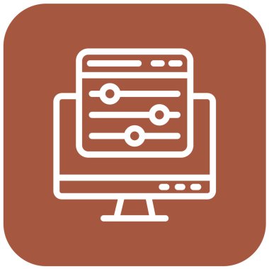 Renk denetimi Vektör Simgesi Tasarım İllüstrasyonu