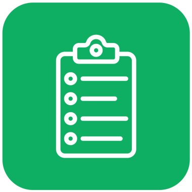 Liste Vektörü Simgesi Tasarım İllüstrasyonu