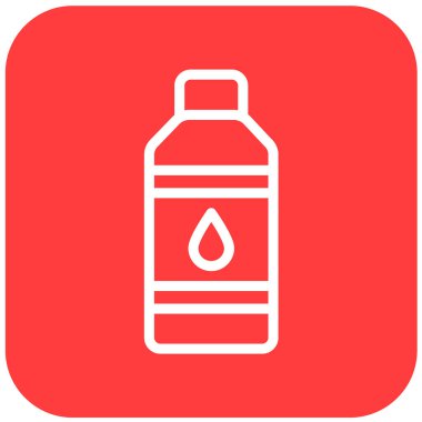 Su Şişesi Vektör Simgesi Tasarım Çizimi