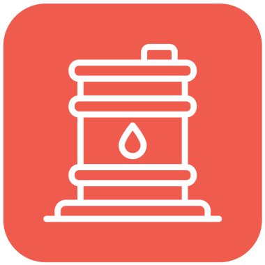 Namlu Vektörü Simgesi Tasarımı Çizimi