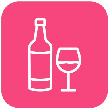 Viski Vektörü Simgesi Tasarım İllüstrasyonu