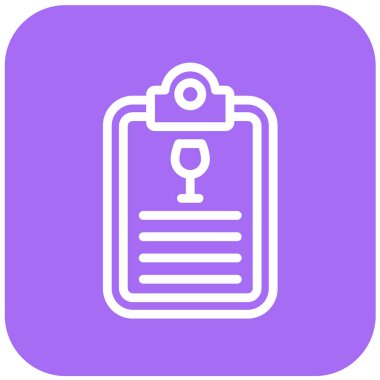 Liste Vektörü Simgesi Tasarım İllüstrasyonu