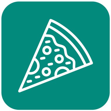 Pizza Dilimleyici Simgesi Tasarım İllüstrasyonu