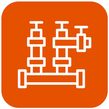 Boru Vektörü Simgesi Tasarım İllüstrasyonu