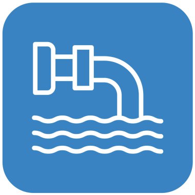 Boşaltma Vektörü Simgesi Tasarım İllüstrasyonu